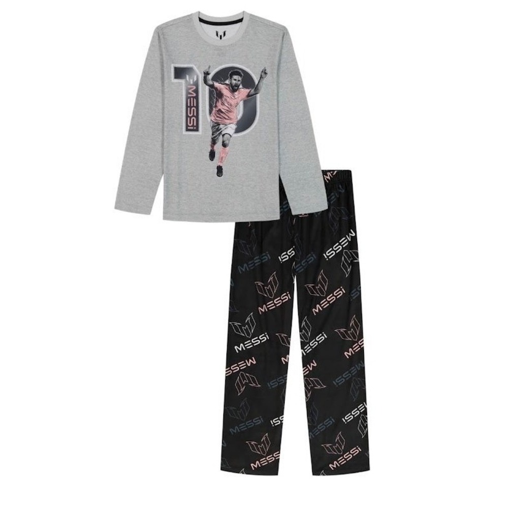 Messi Boys Long Sleeve Top and Pants Pajama Set 2-Piece Size 4 Soccer‎ Kids